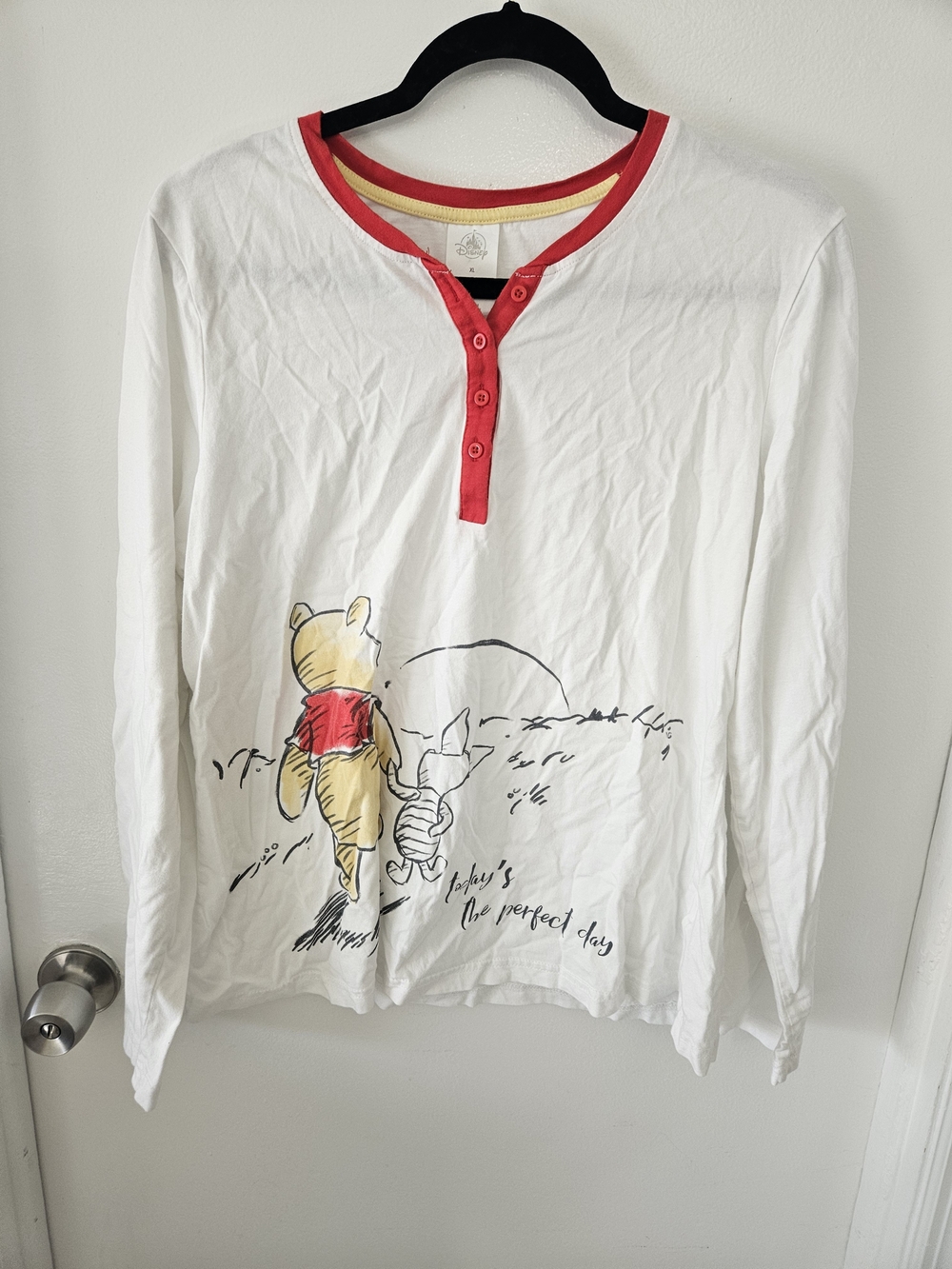 Winnie the Pooh White Pajama Set -XL Disney - Picture 2 of 8